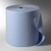 Putzrollen, 3-lagig Ø 38 cm · 38 cm x 36 cm blau 1.000 Abrisse, Hülse Ø 7 cm